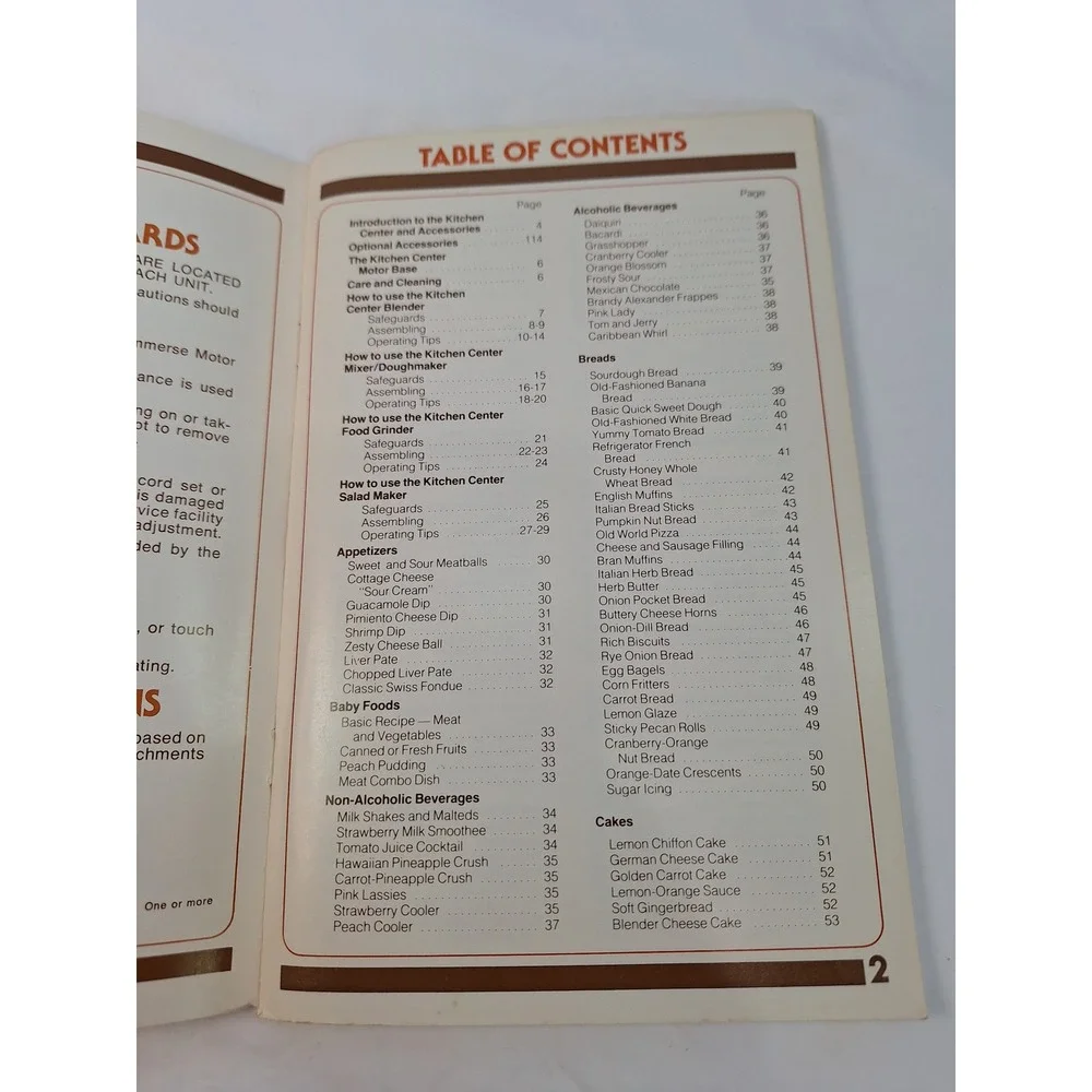 Vintage 1979 Oster Kitchen Center Cookbook Instruction Manual Food Prep 208626